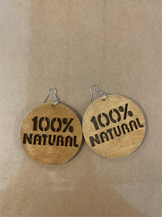 100% Natural Wooden Earrings